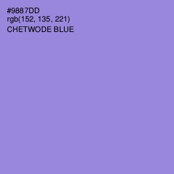 #9887DD - Chetwode Blue Color Image